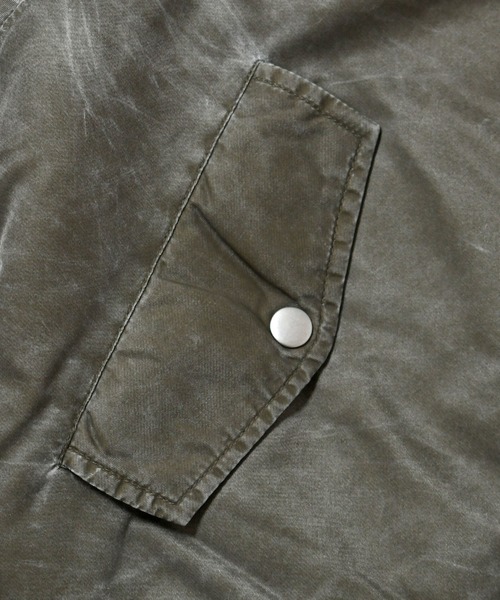 Starting Over（スターティングオーバー）の「Vintage-like heavy nylon twill MA-1 blouson/ヴィンテージライク ヘビーナイロンツイル MA-1 フライトジャケット ブルゾン 裏 キルティング（MA-1・メンズ・グリーン系その他/ブラック/ブラック系その他/カーキ・XL/M/L）」の16枚目の写真