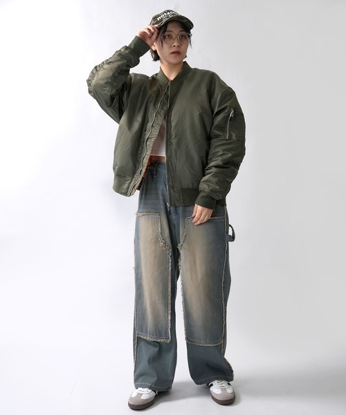 ジャケット・アウター vintage ma-1 ma1 ma-1 Vintage-like heavy nylon twill MA-1 blouson/ヴィンテージ