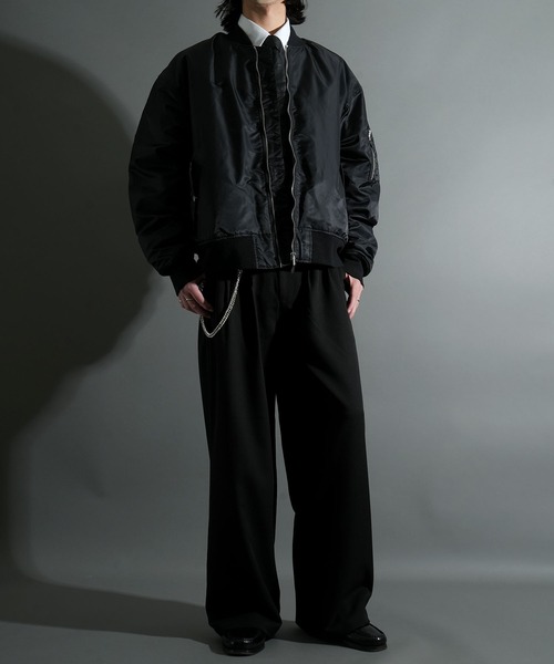 23区　ヴィンテージナイロンツイル　MA-1 ブルゾン　ブラック　38 23区 ヴィンテージナイロンツイル MA-1 ブルゾン 38 ブラック 黒 WOMEN