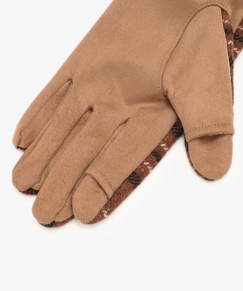 Afternoon Tea(アフタヌーンティー)の「ビット付きチェックグローブ(手袋・レディース・ブラウン/グレー/ベージュ・ONE SIZE)」の14枚目の写真