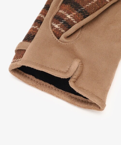 Afternoon Tea(アフタヌーンティー)の「ビット付きチェックグローブ(手袋・レディース・ブラウン/グレー/ベージュ・ONE SIZE)」の15枚目の写真