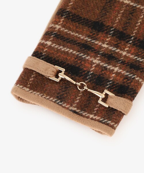 Afternoon Tea(アフタヌーンティー)の「ビット付きチェックグローブ(手袋・レディース・ブラウン/グレー/ベージュ・ONE SIZE)」の16枚目の写真