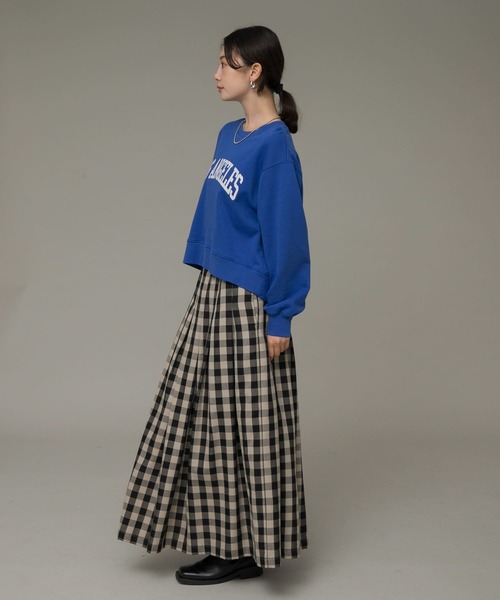 URBAN RESEARCH Sonny Label（アーバンリサーチサニーレーベル）の「ブロックチェックタックスカート（スカート・レディース・ブラック系その他/ブルー系その他/イエロー系その他・38/36）」の9枚目の写真