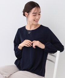 SHOO・LA・RUE | 【S-3L/セレモニー】さらり軽やか インせず決まる 裾タックブラウス(シャツ/ブラウス)