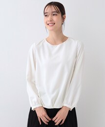 SHOO・LA・RUE | 【S-3L/セレモニー】さらり軽やか インせず決まる 裾タックブラウス(シャツ/ブラウス)