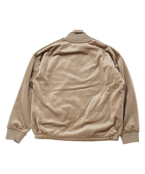 jiggys shop（ジギーズショップ）の「ベロアビックシルエットジップ裏ボアブルゾン MA-1（ブルゾン・メンズ・ブラック/ライトブラウン・MEDIUM/LARGE）」の6枚目の写真