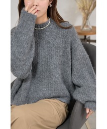 【ZOZO限定】アルパカ風畦編みニット