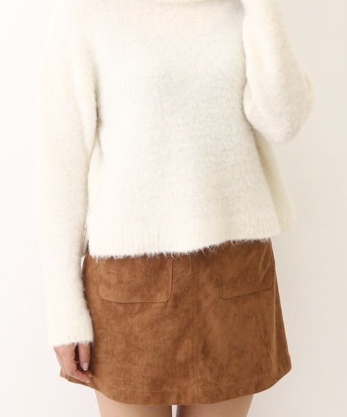 Chico（チコ）の「【who's who Chico】ふわふわタートルニットプルオーバー（ニット/セーター・レディース・ピンクベージュ/ホワイト/ブルー/グレー・FREE）」の6枚目の写真