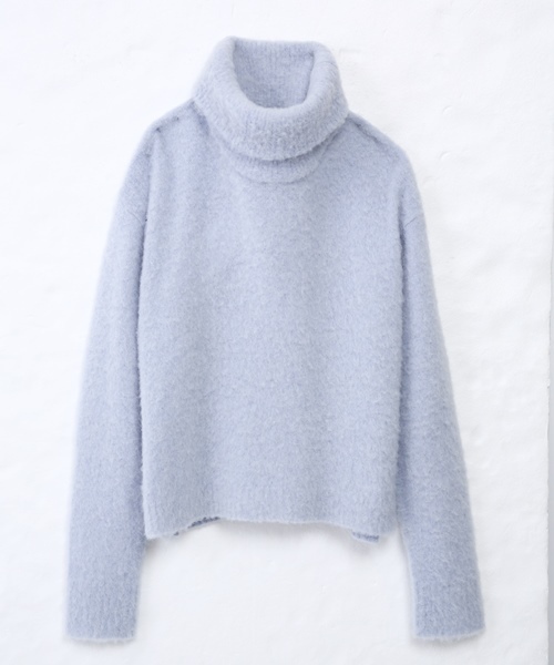 Chico（チコ）の「【who's who Chico】ふわふわタートルニットプルオーバー（ニット/セーター・レディース・ピンクベージュ/ホワイト/ブルー/グレー・FREE）」の12枚目の写真