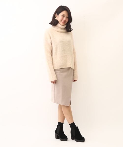 Chico（チコ）の「【who's who Chico】ふわふわタートルニットプルオーバー（ニット/セーター・レディース・ピンクベージュ/ホワイト/ブルー/グレー・FREE）」の17枚目の写真