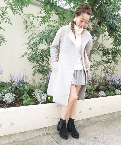 Chico（チコ）の「【who's who Chico】ふわふわタートルニットプルオーバー（ニット/セーター・レディース・ピンクベージュ/ホワイト/ブルー/グレー・FREE）」の20枚目の写真