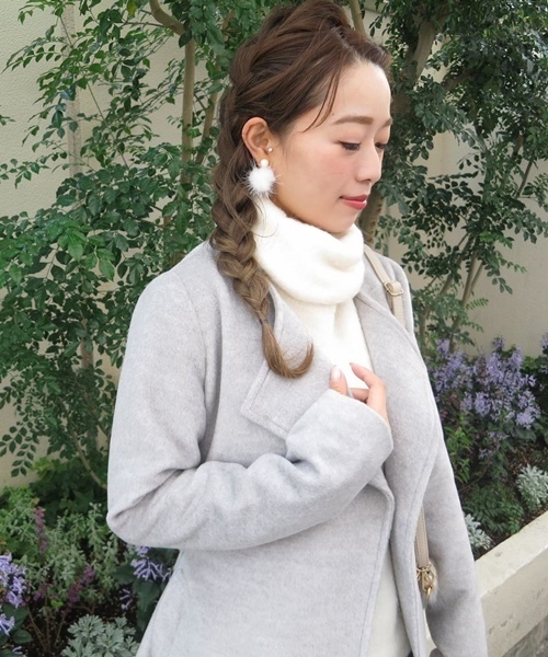 Chico（チコ）の「【who's who Chico】ふわふわタートルニットプルオーバー（ニット/セーター・レディース・ピンクベージュ/ホワイト/ブルー/グレー・FREE）」の22枚目の写真