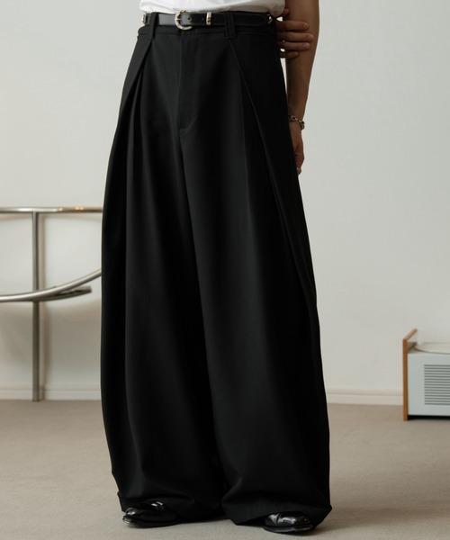 3tuck wide balloon trousers / 3タックワイドバルーントラウザー