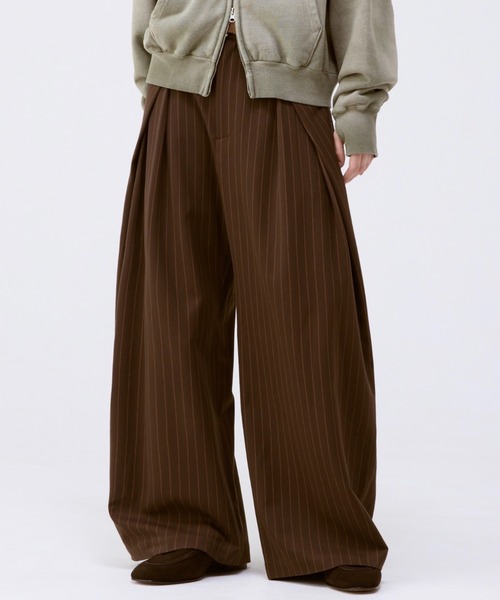 3tuck wide balloon trousers / 3タックワイドバルーン