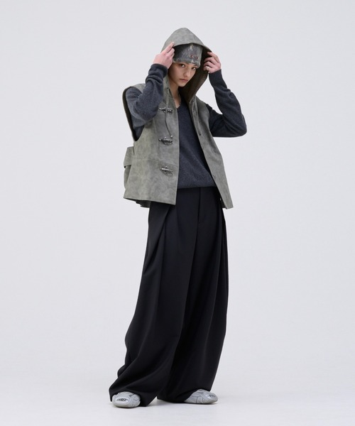 3TUCK WIDE BALLOON TROUSERS/3タックワイドバルーントラウザー 