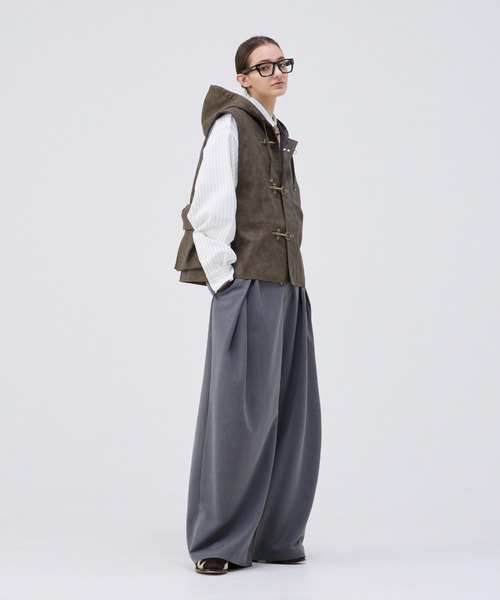 3TUCK WIDE BALLOON TROUSERS/3タックワイドバルーントラウザー 