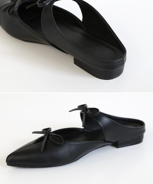 セール】ダブルリボンミュールサンダル（パンプス）｜select MOCA