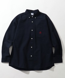 【GERRY/ジェリー】ワンポイント刺繍ロゴ ボタンダウン 長袖 オックスシャツ