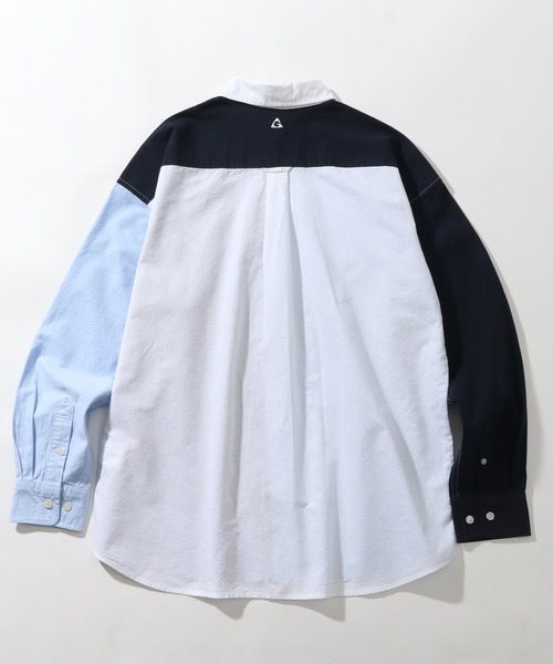 GERRY(ジェリー)の「【GERRY/ジェリー】ワンポイント刺繍ロゴ ボタンダウン 長袖 オックスシャツ(シャツ/ブラウス・メンズ・ネイビー/ホワイト/ライトブルー/マルチ・M/L/LL)」の10枚目の写真