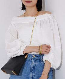 Rouge vif | コットンオフショルボリュームブラウス(シャツ/ブラウス)
