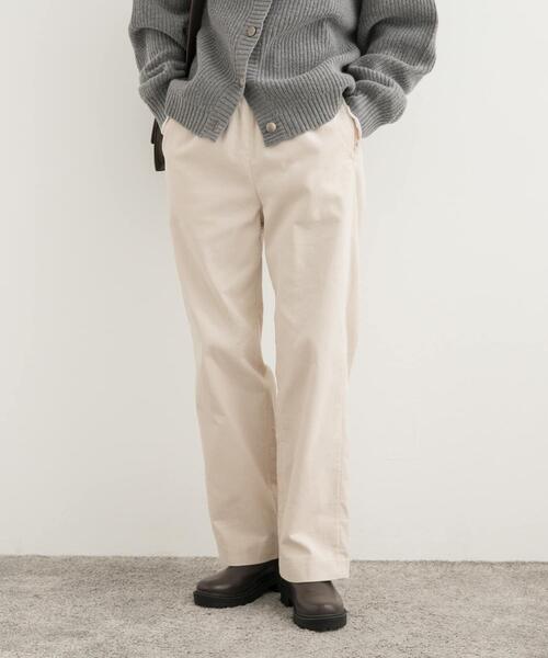 URBAN RESEARCH DOORS(アーバンリサーチドアーズ)の「『UR TECH』コーデュロイイージーパンツ(その他パンツ・レディース・アイボリー/ベージュ系その他・MEDIUM/SMALL)」の2枚目の写真