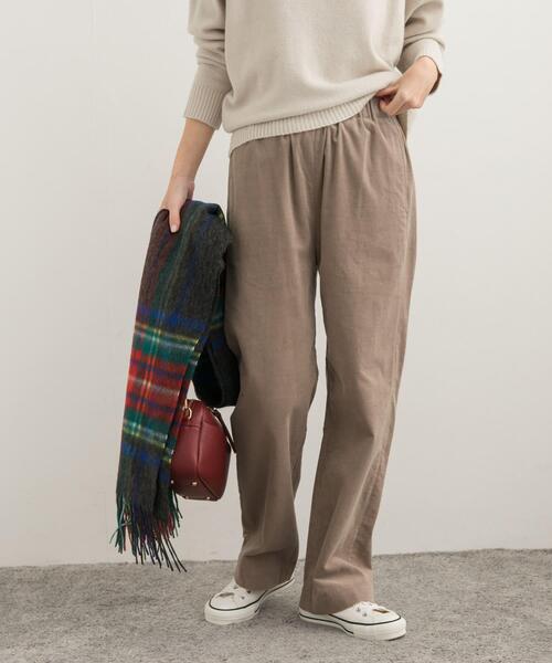 URBAN RESEARCH DOORS(アーバンリサーチドアーズ)の「『UR TECH』コーデュロイイージーパンツ(その他パンツ・レディース・アイボリー/ベージュ系その他・MEDIUM/SMALL)」の20枚目の写真