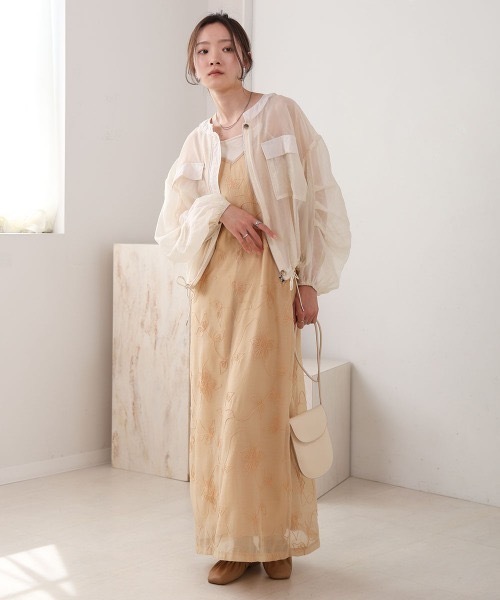 Bab(バブ)の「ドロストシアーブルゾン(ブルゾン・レディース・ホワイト系その他/ベージュ/ブラック・M/MEDIUM)」の14枚目の写真