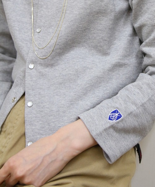 ORCIVAL(オーシバル)の「ORCIVAL/オーシバル クルーネックカーディガン CREW NECK CARDIGAN OR-C0435 MAZ(カーディガン/ボレロ・レディース・ブラック/レッド/ナチュラル/トップグレー・2)」の6枚目の写真