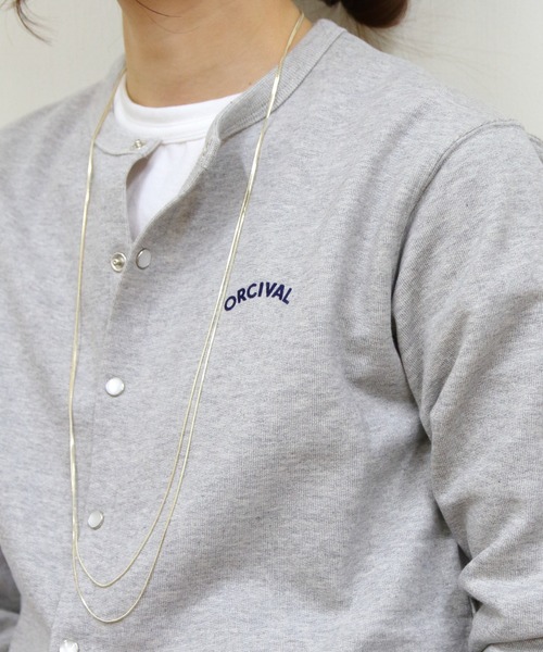 ORCIVAL(オーシバル)の「ORCIVAL/オーシバル クルーネックカーディガン CREW NECK CARDIGAN OR-C0435 MAZ(カーディガン/ボレロ・レディース・ブラック/レッド/ナチュラル/トップグレー・2)」の5枚目の写真