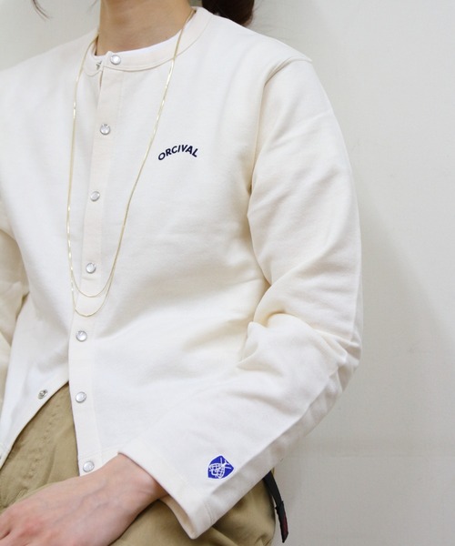 ORCIVAL(オーシバル)の「ORCIVAL/オーシバル クルーネックカーディガン CREW NECK CARDIGAN OR-C0435 MAZ(カーディガン/ボレロ・レディース・ブラック/レッド/ナチュラル/トップグレー・2)」の8枚目の写真