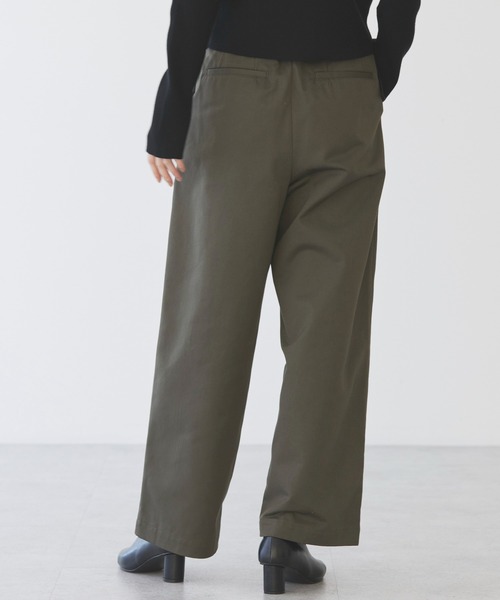 AMERICAN HOLIC（アメリカンホリック）の「チノ2タックワイドストレートパンツ（チノパンツ・レディース・ベージュ/カーキ/ブラック/ダークグレー・マルチサイズ）」の15枚目の写真