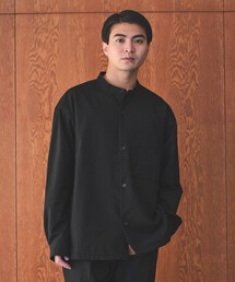 green label relaxing | FREELITCH ボックス バンドカラー シャツ -防シワ・ストレッチ・吸水速乾-(シャツ/ブラウス)