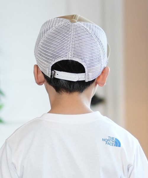 THE NORTH FACE(ザノースフェイス)の「THE NORTH FACE/ザ・ノース・フェイス K MESSAGE MESH CAP キッズ キャップ NNJ02502(キャップ・キッズ・オリーブ/タン/ブラック・M/L)」の12枚目の写真