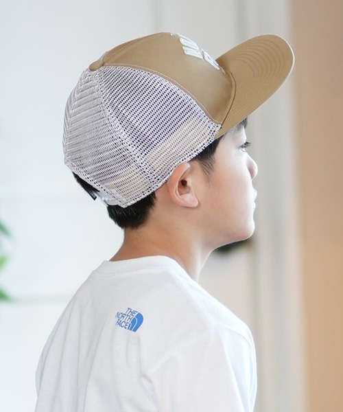 THE NORTH FACE(ザノースフェイス)の「THE NORTH FACE/ザ・ノース・フェイス K MESSAGE MESH CAP キッズ キャップ NNJ02502(キャップ・キッズ・オリーブ/タン/ブラック・M/L)」の11枚目の写真