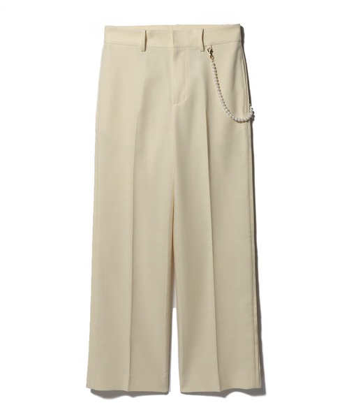 ESTNATION(エストネーション)の「ESTNATION / バロック パールチェーン ストレートパンツ(その他パンツ・レディース・キャメル/アイボリー・36/38)」の11枚目の写真