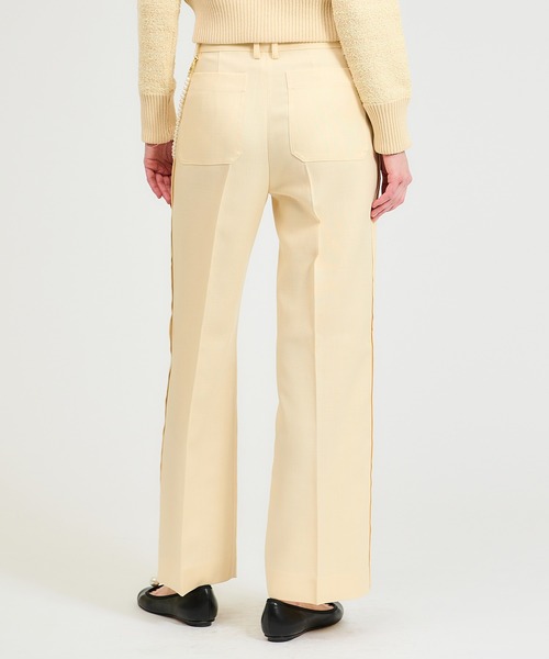 ESTNATION(エストネーション)の「ESTNATION / バロック パールチェーン ストレートパンツ(その他パンツ・レディース・キャメル/アイボリー・36/38)」の9枚目の写真