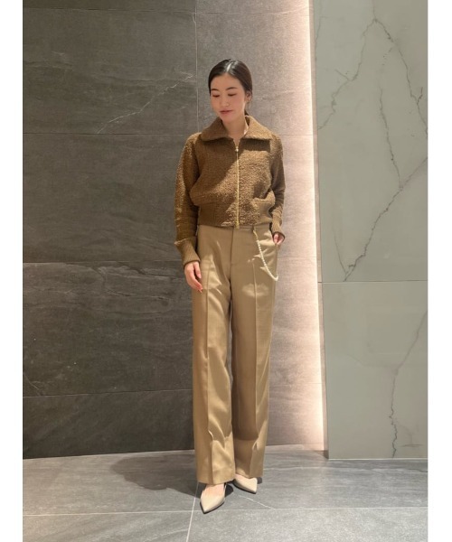 ESTNATION(エストネーション)の「ESTNATION / バロック パールチェーン ストレートパンツ(その他パンツ・レディース・キャメル/アイボリー・36/38)」の17枚目の写真