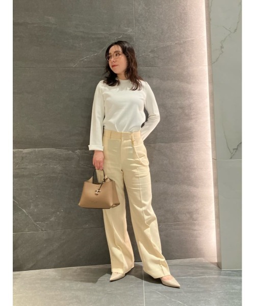 ESTNATION(エストネーション)の「ESTNATION / バロック パールチェーン ストレートパンツ(その他パンツ・レディース・キャメル/アイボリー・36/38)」の12枚目の写真