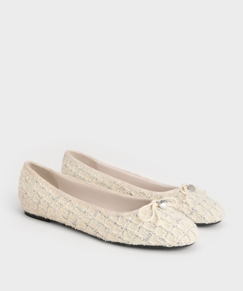 CHARLES & KEITH(チャールズ & キース)の「ボウ バレエフラット(バレエシューズ・レディース・マルチ/ブラック系その他2・25cm/24.5cm/23.5cm/23cm/26.5cm/25.5cm/22.5cm)」の3枚目の写真