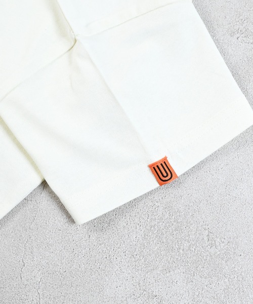 UNIVERSAL OVERALL（ユニバーサルオーバーオール）の「【UNIVERSAL OVERALL】別注プリントTee（Tシャツ/カットソー・キッズ・チャコール/杢グレー/オフホワイト・80/90/95/100/110/120/130/140/150）」の13枚目の写真