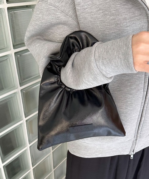 Doux archives（ドゥアルシーヴ）の「【HELOYSE】toast beach material SM（ショルダーバッグ・レディース・シルバー/ブラック・FREE）」の9枚目の写真