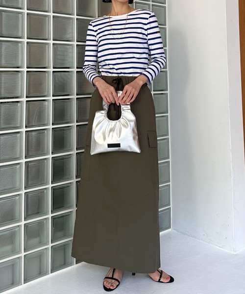 Doux archives（ドゥアルシーヴ）の「【HELOYSE】toast beach material SM（ショルダーバッグ・レディース・シルバー/ブラック・FREE）」の11枚目の写真