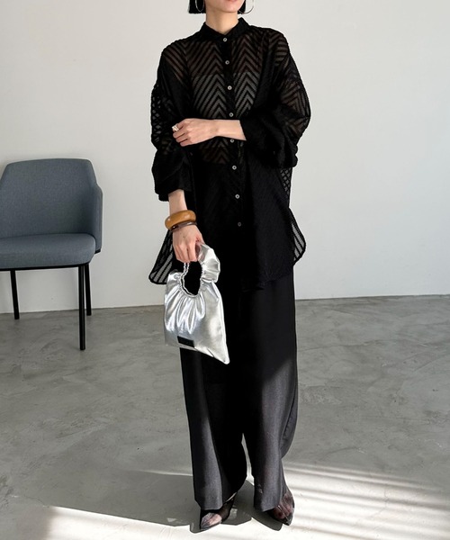 Doux archives（ドゥアルシーヴ）の「【HELOYSE】toast beach material SM（ショルダーバッグ・レディース・シルバー/ブラック・FREE）」の17枚目の写真