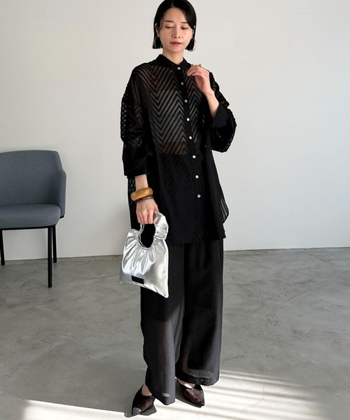 Doux archives（ドゥアルシーヴ）の「【HELOYSE】toast beach material SM（ショルダーバッグ・レディース・シルバー/ブラック・FREE）」の15枚目の写真