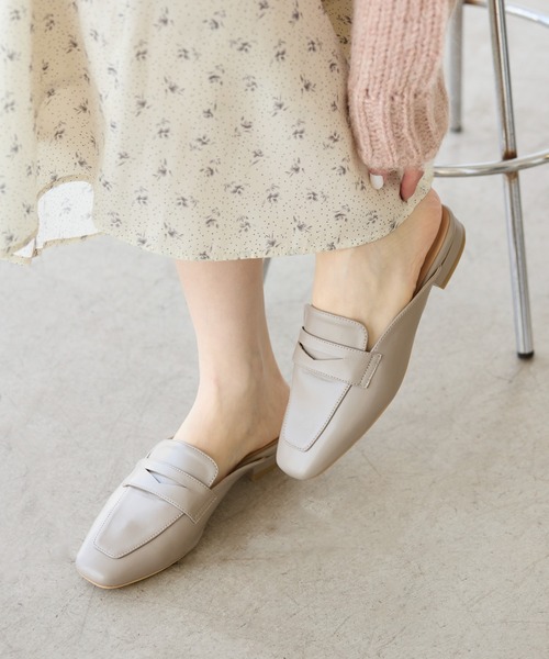 ROPE' PICNIC(ロペピクニック)の「ローファーミュール(ローファー・レディース・ブラック/グレー系その他/キャメル・M/L)」の18枚目の写真