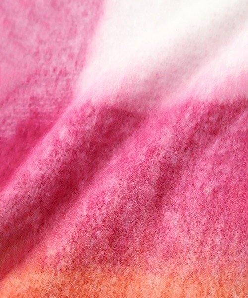 ROSE BUD（ローズバッド）の「カラーブロックチェックマフラー（マフラー・レディース・ブラウン・ONE SIZE）」の8枚目の写真