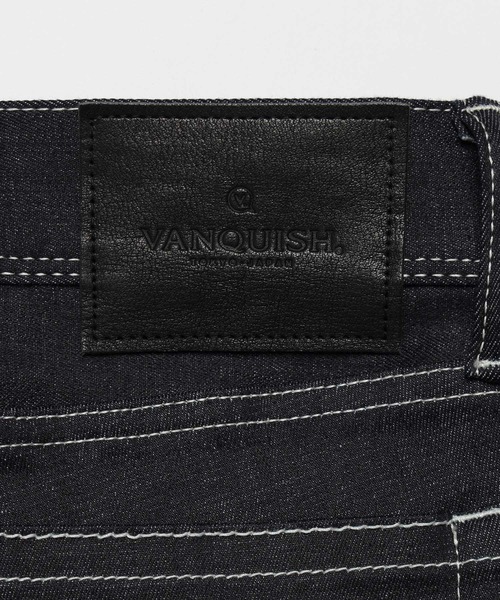 VANQUISH（ヴァンキッシュ）の「VANQUISH / ヴァンキッシュ リジット スキニーデニムパンツ（デニムパンツ・メンズ・ブラック/インディゴブルー・28/30/32/34）」の14枚目の写真