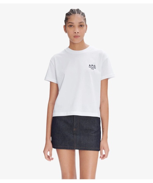 A.P.C.(アーペーセー)の「T-SHIRT BOXY RUE MADAME(Tシャツ/カットソー・レディース・ホワイト・S/M/L)」の4枚目の写真