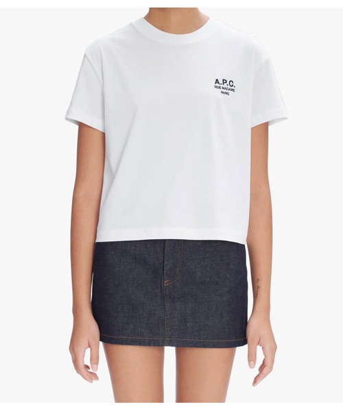 A.P.C.(アーペーセー)の「T-SHIRT BOXY RUE MADAME(Tシャツ/カットソー・レディース・ホワイト・S/M/L)」の3枚目の写真