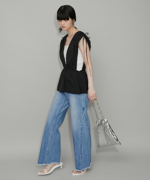 Adam et Rope&#39; - アダムエロペ adam et rope ビスチェ付きトップス ADAM ET ROPE'（アダムエロペ）の「【WEB限定・追加】リボン